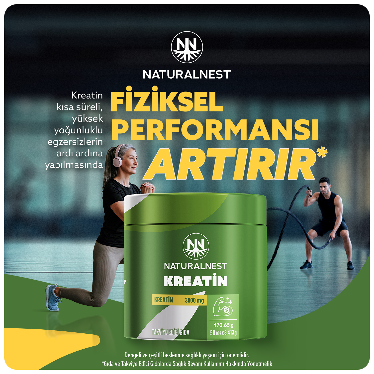 NaturalNest Kreatin - Görsel 4