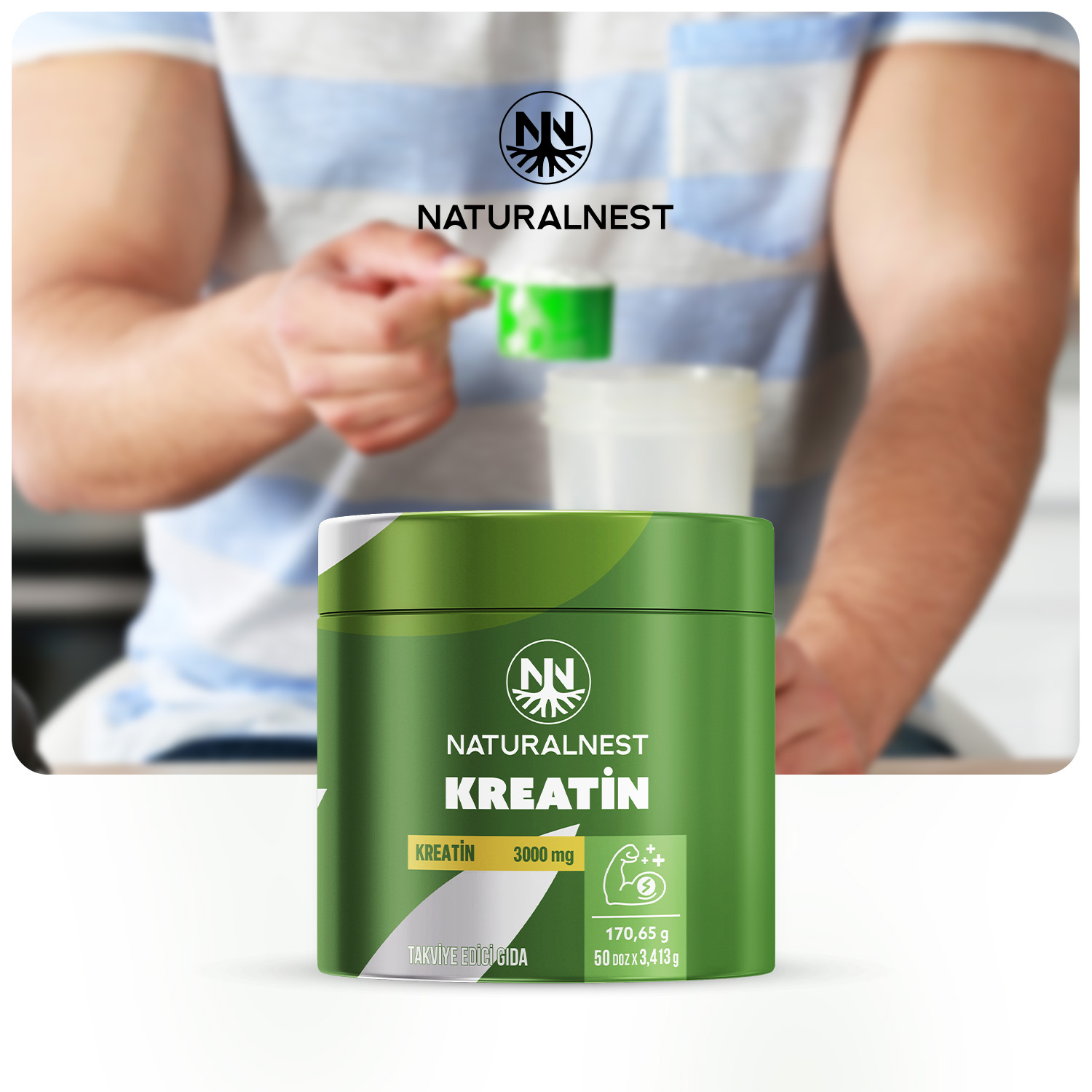 NaturalNest Kreatin - Görsel 5